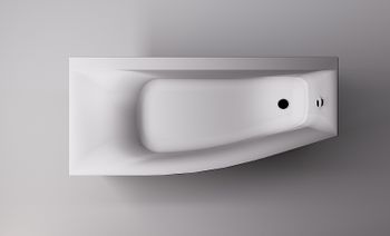 Ванна из искусственного камня Astra Form Скат 170х75 L 01010014 без гидромассажа — фото 3, Ванны из искусственного камня