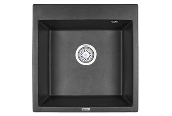 Granula-5102, ЧЁРНЫЙ, кухонная мойка, кварц — фото 1, Кухонные мойки