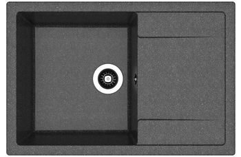 Dr.Gans Мойка "Техно" 860, черный СМс — фото 1, Кухонные мойки