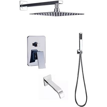 Душевая система ALMAes Liros TVZ-0876 Хром — фото 1, Встраиваемые душевые комплекты