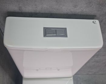 Унитаз компакт CeramaLux TR2176 Белый глянцевый с бачком и сиденьем Микролифт — фото 4, Напольные унитазы