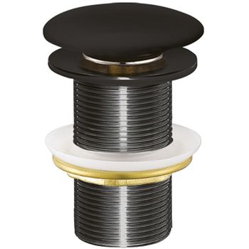 Донный клапан Creavit SF032-S click-clack Черный — фото 1, Донные клапаны