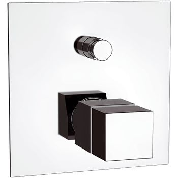 Смеситель для душа Remer Qubica Thermo QT09 с термостатом Хром — фото 1, Смеситель для душа