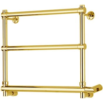 Электрический полотенцесушитель Margaroli Sole 540-3 BOX 5404703GDB Золото — фото 1, Электрические полотенцесушители