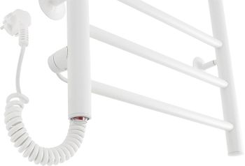 Электрический полотенцесушитель Domoterm Аврора DMT 109-6 40x80 EK L Белый матовый — фото 2, Электрические полотенцесушители