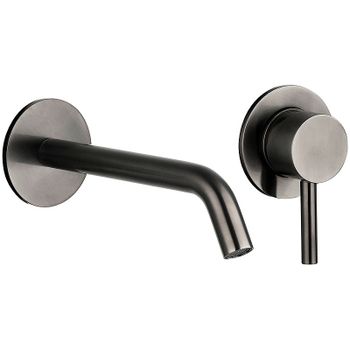 Смеситель для раковины AQUAme Siena AQM6215GM Оружейный металл — фото 1, Смесители для раковины