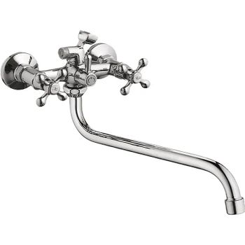 Смеситель для ванны Ledeme H08 2508L универсальный Хром — фото 1, Смеситель для ванны