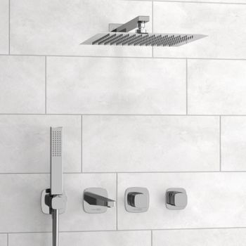 A8651.313.314.090.118.326.087.103 Встраиваемый комплект для ванны с верхней душевой насадкой, лейкой — фото 1, Встраиваемые душевые комплекты