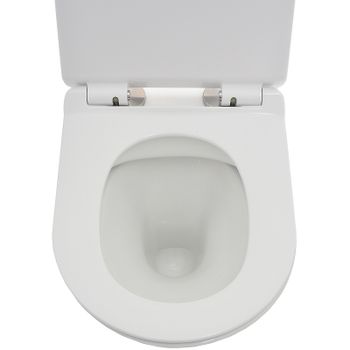 Унитаз AQUAme AQM2005 подвесной Белый глянец с сиденьем Микролифт — фото 3, Подвесные унитазы