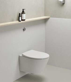 Унитаз GSI Modo 981609 подвесной Белый матовый без сиденья — фото 5, Подвесные унитазы