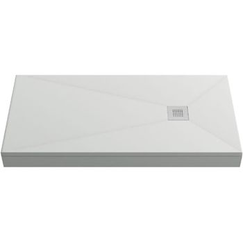 Душевой поддон из искусственного камня Creto Ares 120x80 1-0034 Белый — фото 1, Душевые поддоны из искусственного камня