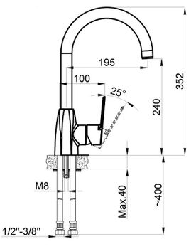 Смеситель для кухни Azario Enzo AZ-15714431 Хром — фото 2, Смесители для кухни