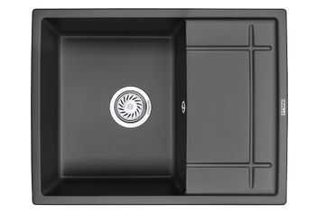 Granula-6501, ТУРМАЛИН, кухонная мойка, кварц — фото 1, Кухонные мойки