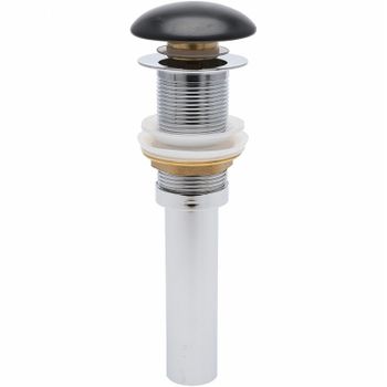 Донный клапан AQUAme AQM7002-0MB click-clack Черный матовый — фото 1, Донные клапаны