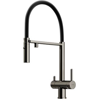 Смеситель для кухни Sancos Imola SC4010GG Вороненная сталь Черный — фото 1, Смесители для кухни