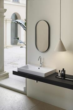 Раковина GSI Nubes 80 9622111 Белая — фото 2, Раковины подвесные