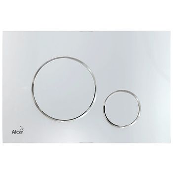 Клавиша смыва Alcaplast Thin M671 Хром глянцевая — фото 1, Кнопки смыва