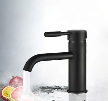 Смеситель для раковины ALMAes Sona TVZ-0905 Черный матовый — фото 4, Смесители для раковины