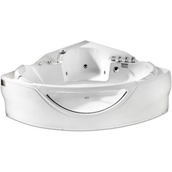 Акриловая ванна Gemy G9025-II B 155х155 с гидромассажем — фото 1, Акриловые ванны