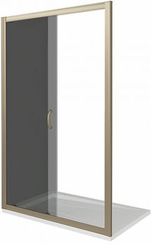 Душевая дверь в нишу Good Door Jazze WTW-140-B-BR 140 профиль Бронза стекло тонированное — фото 2, Раздвижные душевые двери