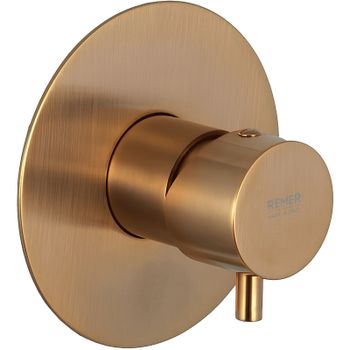 Смеситель для душа Remer Minimal Thermo NT30VO с термостатом Медь — фото 1, Смеситель для душа