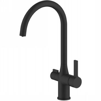 Смеситель для кухни Iddis Pure PURBLFJi05 Черный матовый — фото 1, Смесители для кухни