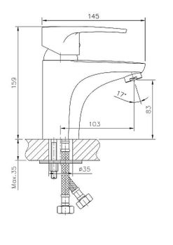 Смеситель для раковины Haiba HB1065 Хром — фото 3, Смесители для раковины