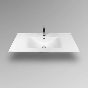 Раковина Bond 100 S05-1000 Белая глянцевая — фото 2, Раковины встраиваемые сверху
