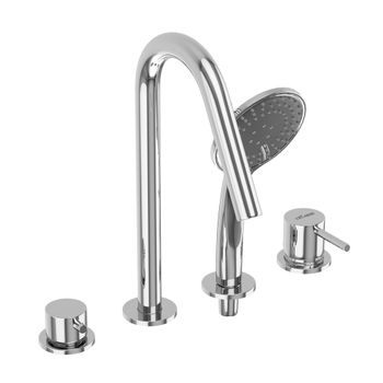 Смеситель на борт ванны CEZARES LEAF-BVDM4-L-01 — фото 2, Смесители на борт ванны