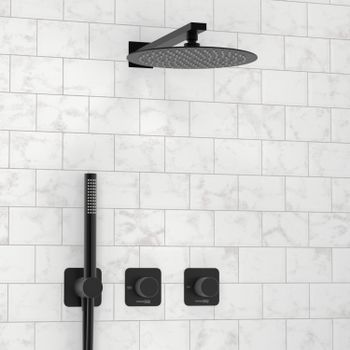 A5251.299.219.258.302.242.217  Встраиваемый комплект для душа с верхней душевой насадкой и лейкой — фото 1, Встраиваемые душевые комплекты