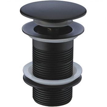 Донный клапан CeramaLux BB006B click-clack Черный глянцевый — фото 1, Донные клапаны