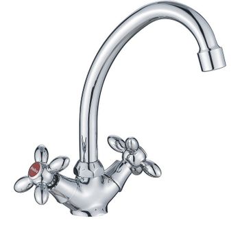 Смеситель для кухни Haiba HB4927 Хром — фото 1, Смесители для кухни