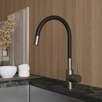 Смеситель для кухни Milardo Meal M01BN0FM05 Сатин — фото 8, Смесители для кухни