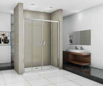 Душевая дверь Good Door Infinity WTW-TD-150-C-CH 150 профиль Хром стекло прозрачное — фото 3, Душевые двери в нишу