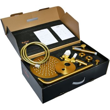 Душевая система Raiber Graceful RPG-005 Золото матовое — фото 3, Встраиваемые душевые комплекты