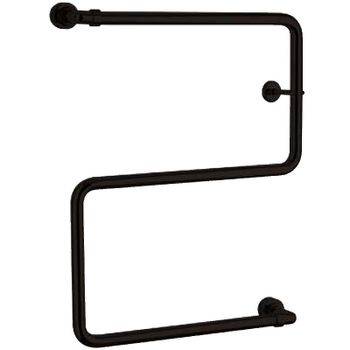 Водяной полотенцесушитель Margaroli Vento 408S610MB Черный матовый — фото 1, Водяные полотенцесушители