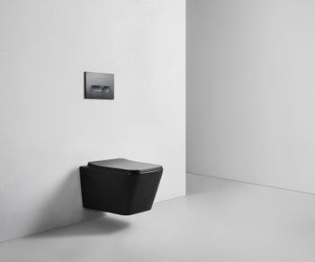 Унитаз Bond F04-108 подвесной Черный с сиденьем Микролифт — фото 4, Подвесные унитазы