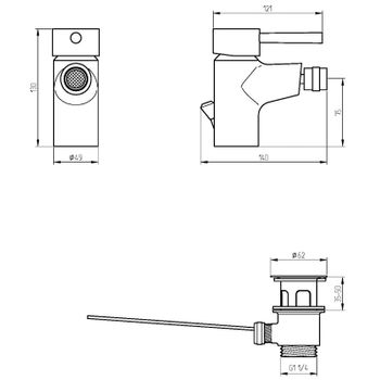 Смеситель для биде Veragio Largenta VR.LGT-1820.CR Хром — фото 2, Смесители для биде