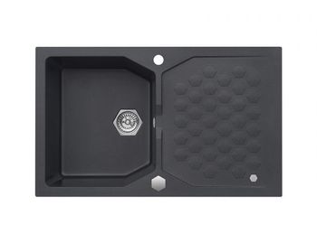Мойка для кухни SENSUAL 30 GRANITAL+ STEEL-G04M 850x520x200; 1x с сифоном 1101462, — фото 1, Кухонные мойки