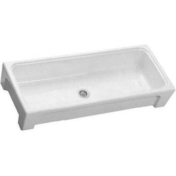 Хозяйственная раковина Hatria Complementi 120 YN05 Белая — фото 1, Раковины накладные