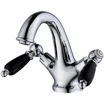 Смеситель для раковины Caprigo Adria-Classic Black Edition 03B-520-crm Хром — фото 1, Смесители для раковины