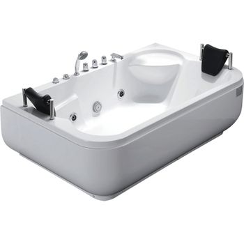 Акриловая ванна Gemy G9085BR 182х116 с гидромассажем — фото 1, Акриловые ванны