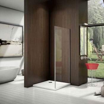 Душевая стенка Good Door Neo SP-100 100х185 профиль Хром стекло прозрачное — фото 4, Боковые стенки