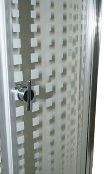 Душевой уголок Parly 90x90 Z9011 профиль Хром стекло прозрачное с рисунком — фото 4, Душевые уголки четверть круга