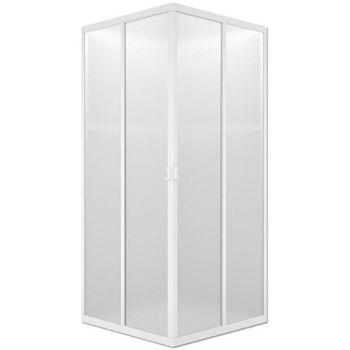 Душевой уголок Melodia della vita Full Square 80x80 MCNFS8080PsWt профиль Белый полистирол призма — фото 1, Квадратные душевые уголки