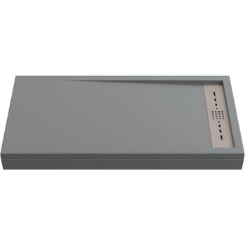 Душевой поддон из искусственного камня Creto Scala 140x80 3-0015 Серый — фото 1, Душевые поддоны из искусственного камня