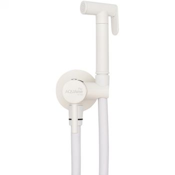 Гигиенический душ со смесителем AQUAme Minimal AQM6020MW Белый матовый — фото 1, Гигиенические души