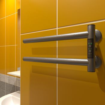 Электрический полотенцесушитель Маргроид Cook 190х110 Cook-1840-1049-7024R правый Графитовый серый — фото 3, Электрические полотенцесушители