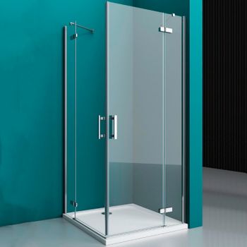 Душевой уголок BelBagno Kraft 120х80 KRAFT-AH-22-120/80-C-Cr-R профиль Хром стекло прозрачное — фото 1, Прямоугольные душевые уголки