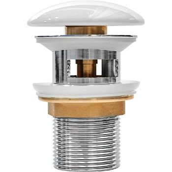 Донный клапан Iddis Optima Home OPHWS0Wi88 click-clack Белый глянцевый — фото 1, Донные клапаны